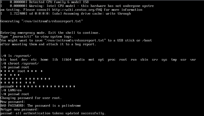 Linux重置密码